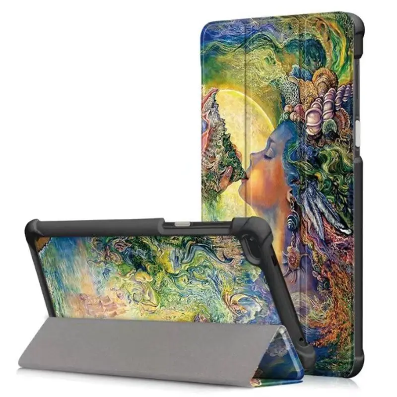 HZN Магнитный Тонкий чехол из искусственной кожи для lenovo Tab 7 tab7 TB-7504x tb-7504f 7 дюймов чехол для планшета для lenovo tab 4 7 чехол для планшета - Цвет: HZN