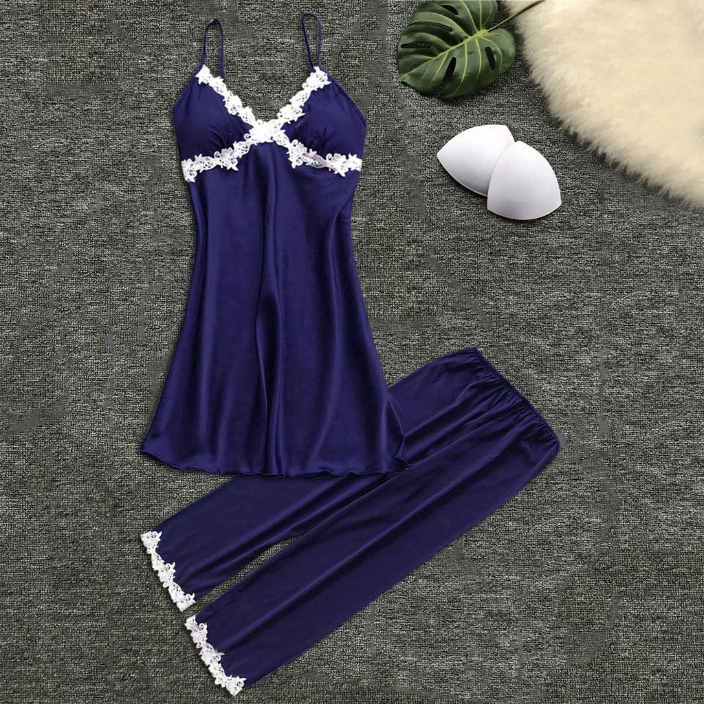 Комплект из 2 предметов женская ночная одежда пижамы для женщин сексуальное