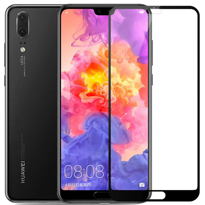 Full Cover Tempered Glass Film on for Huawei P9 Plus P10 Lite P20 Pro P30 Nova 3E 2 2s Screen protector Protective glass | Мобильные