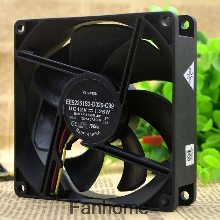 Вентилятор охлаждения для Jianjun SUNON 9225 12V EE92251S3 D020 C99 9 см 9025 DC|Кулеры и системы