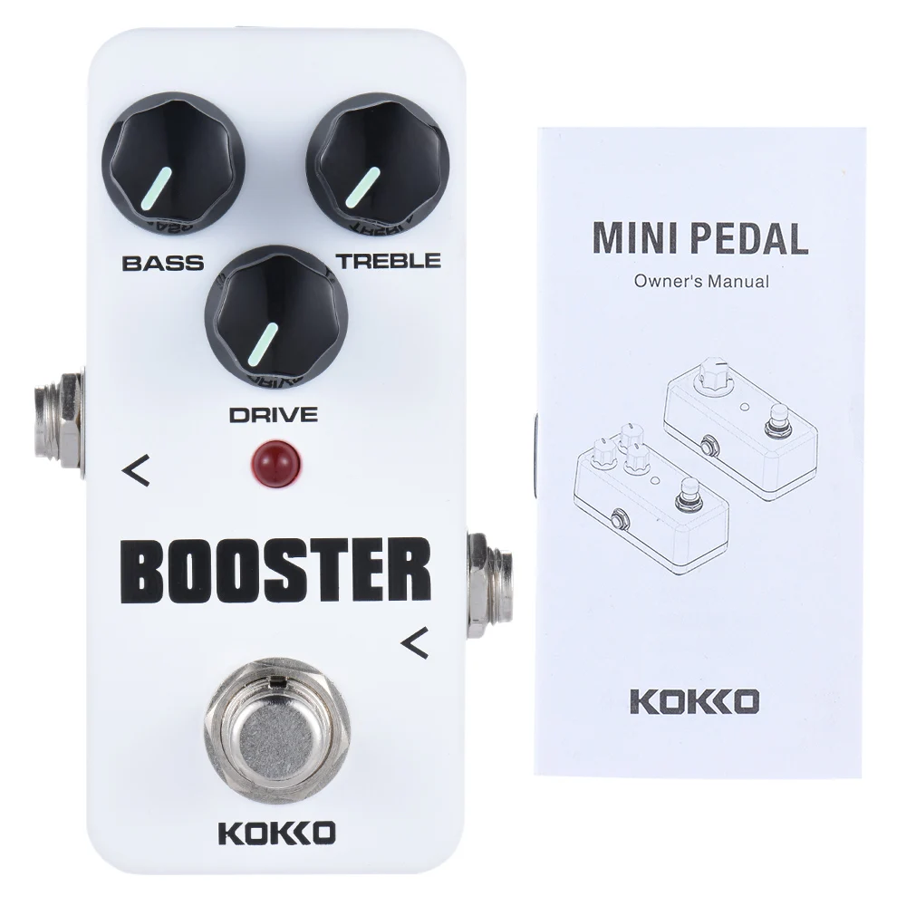 

KOKKO FBS2 Mini Booster Pedal Portable 2-Band EQ Guitar Effect Pedal