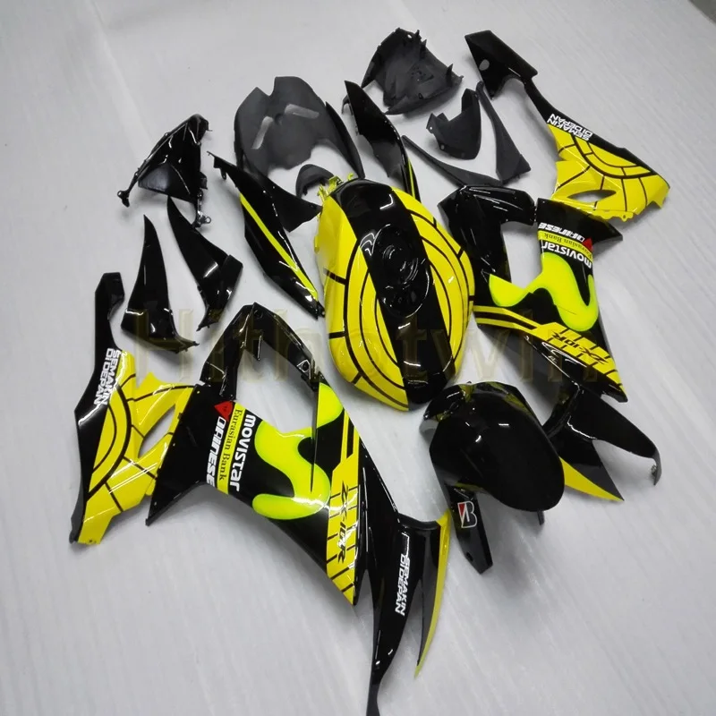 

custom motorcycle fairings for ZX10R 2008 2009 2010 ZX-10R 08-10 body kit+Free screws+yellow black M2