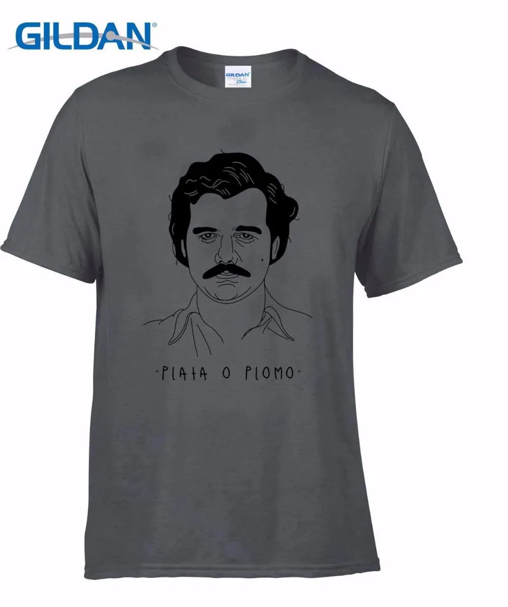 

2019 Summer Style Fashion Men T Shirt O-Neck Solid Pablo Escoba Movie Illustration Escobar Shirt Hot Sale muscle Men's Tee Shirt