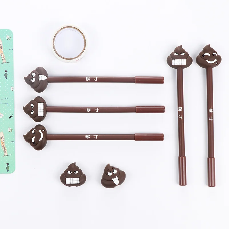 Cena Jonvon Satone 18 Sztuk Hurtownie Kreatywny Stołek Pióro Neutralne 0.38mm Czarny Pióro Wieczne Dung Canetas Coloridas Escolar Piśmienne