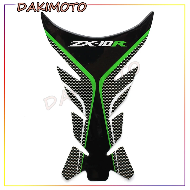 Для KAWASAKI ZX10R ZX 10R мотоцикла углеродного волокна 3D настоящий Танк Pad Стикеры