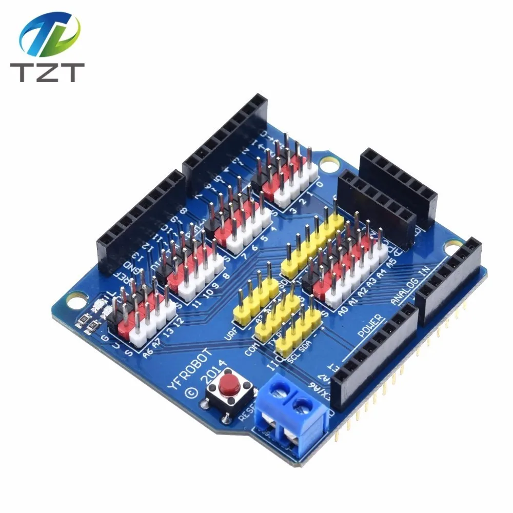 1 шт. V5 Датчик Щит Плата расширения щит для Arduino UNO R3 V5.0 электронный модуль Датчик Щит V5 Плата расширения