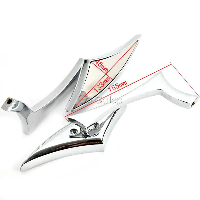 Chrome/Black Blade мотоциклетные боковые зеркала заднего вида для Honda VTX 1300 C R S RETRO Shadow Spirit