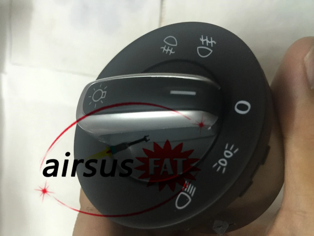 Chrome фар Туман огни ширина лампы Switch Control для VW Jetta Гольф GTI MK5 6 Passat B6 кролик Tiguan EOS 5ND