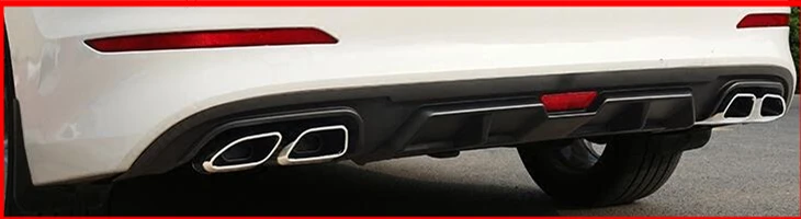 Для hyundai Elantra задний спойлер PP задний бампер диффузор защитные бамперы для hyundai Elantra набор бампер задняя губа-19 - Цвет: Лаванда