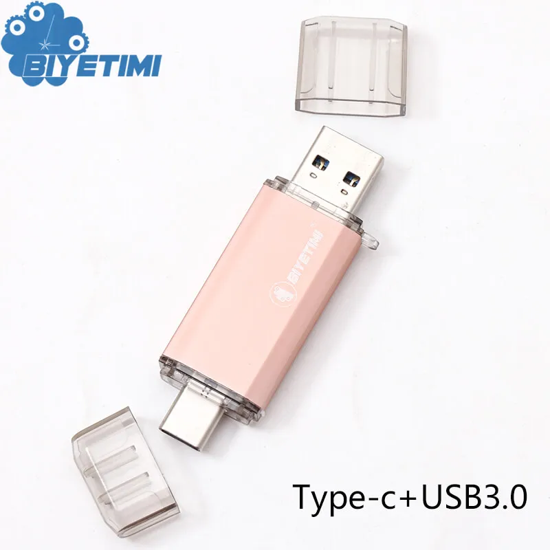 Цвет: желтый Usb флеш-накопитель Biyetimi 3,0 type-c для телефона и компьютера 16 ГБ 32 ГБ 64 ГБ реальная емкость u-образная Флешка для телефона Android - Цвет: Цвет: желтый