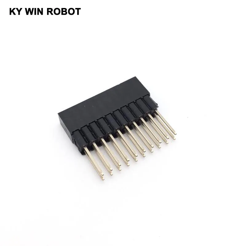 5 шт. PC104 20 Pin 2x10 2 54 мм Шаг Женский двойной прямой ряд штырьков позолоченная