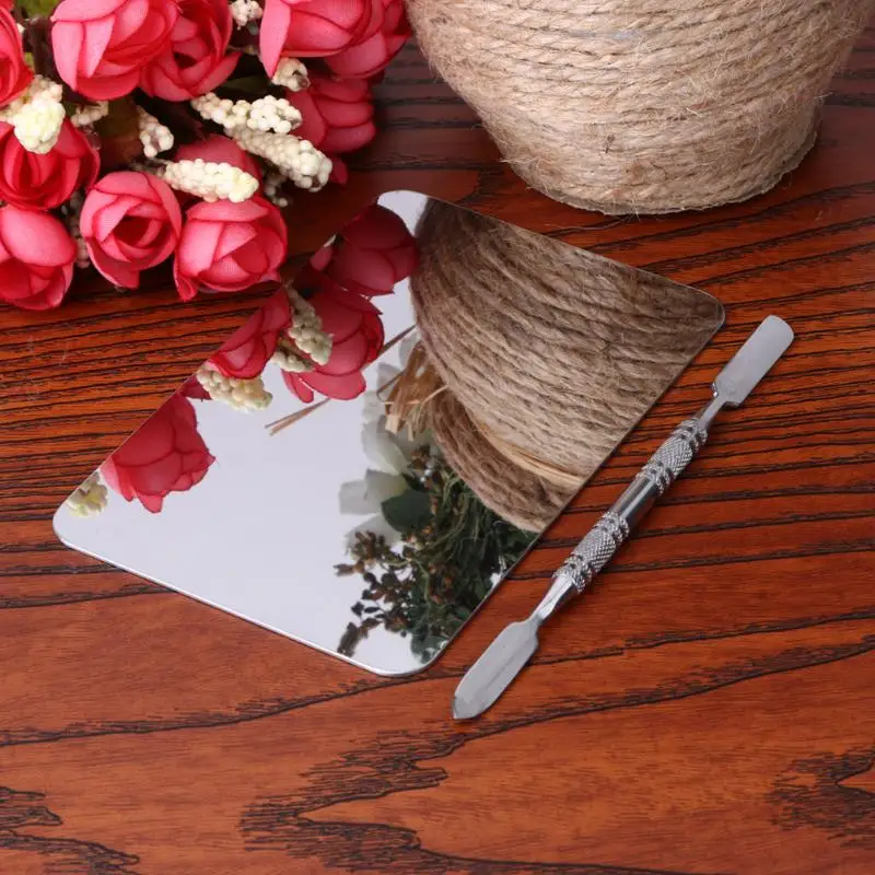 Профессиональная косметическая цветная палитра из нержавеющей стали с