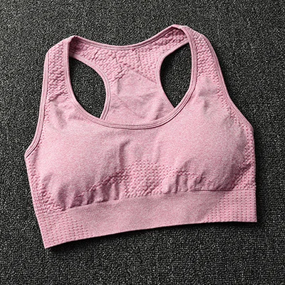 pink Vital, бесшовный спортивный бюстгальтер, средняя поддержка, Беговая борцовка, бюстгальтер для йоги, тип жилета, бюстгальтер, спортивный женский бюстгальтер для фитнеса, топ, спортивная одежда - Цвет: pink