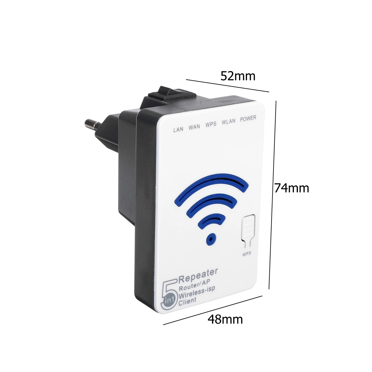 

LEORY WLAN 300Mbps Extender Repeater Mini Router WiFi Signal Booster Extender Amplifier for Travel Office Home