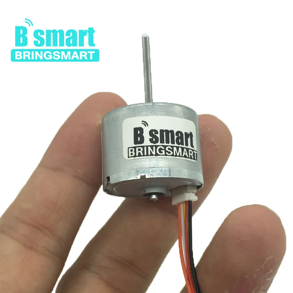 Bringsmart R2418 бесщеточная, высокая скорость 7500 об/мин 12 В электрическая машина мини двигатель постоянного тока 24 В 8700 об/мин сигнал отзывы BLDC турбинный двигатель