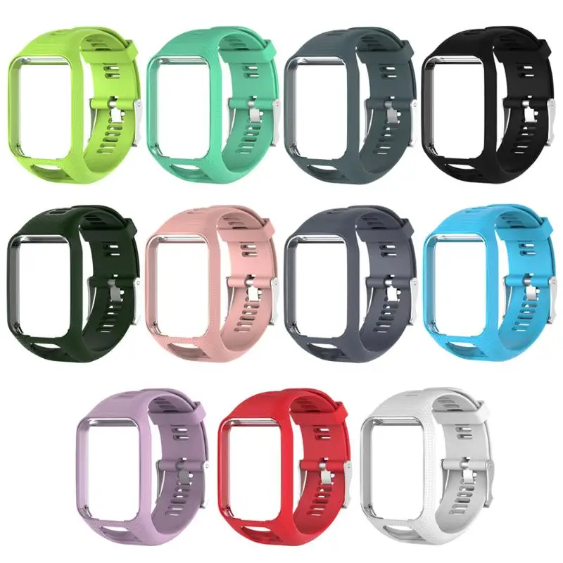 Спортивный силиконовый ремешок для часов TomTom 2 3 серии сменный наручных Runner GPS