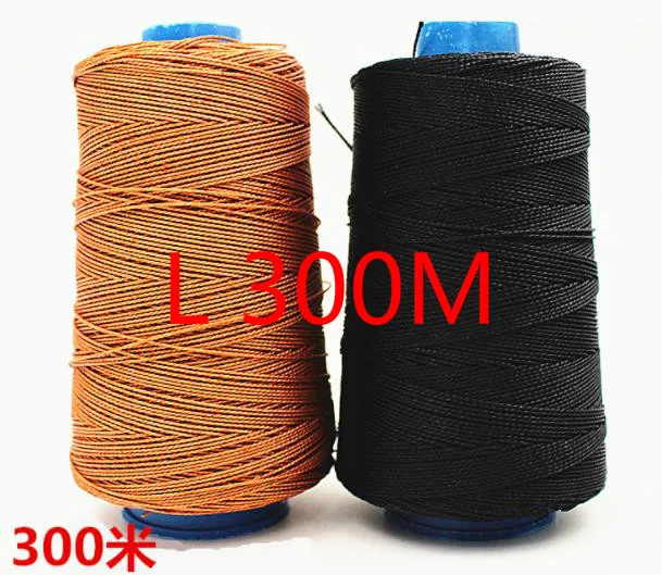 Швейные нитки для одежды DIY 300 м черно белый нейлон ручная Толстая швейная нить