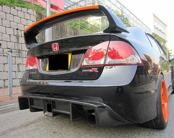 Подходит для HONDA FD2 FA1 RR GT Крыло карбоновое волокно задний спойлер заднее крыло