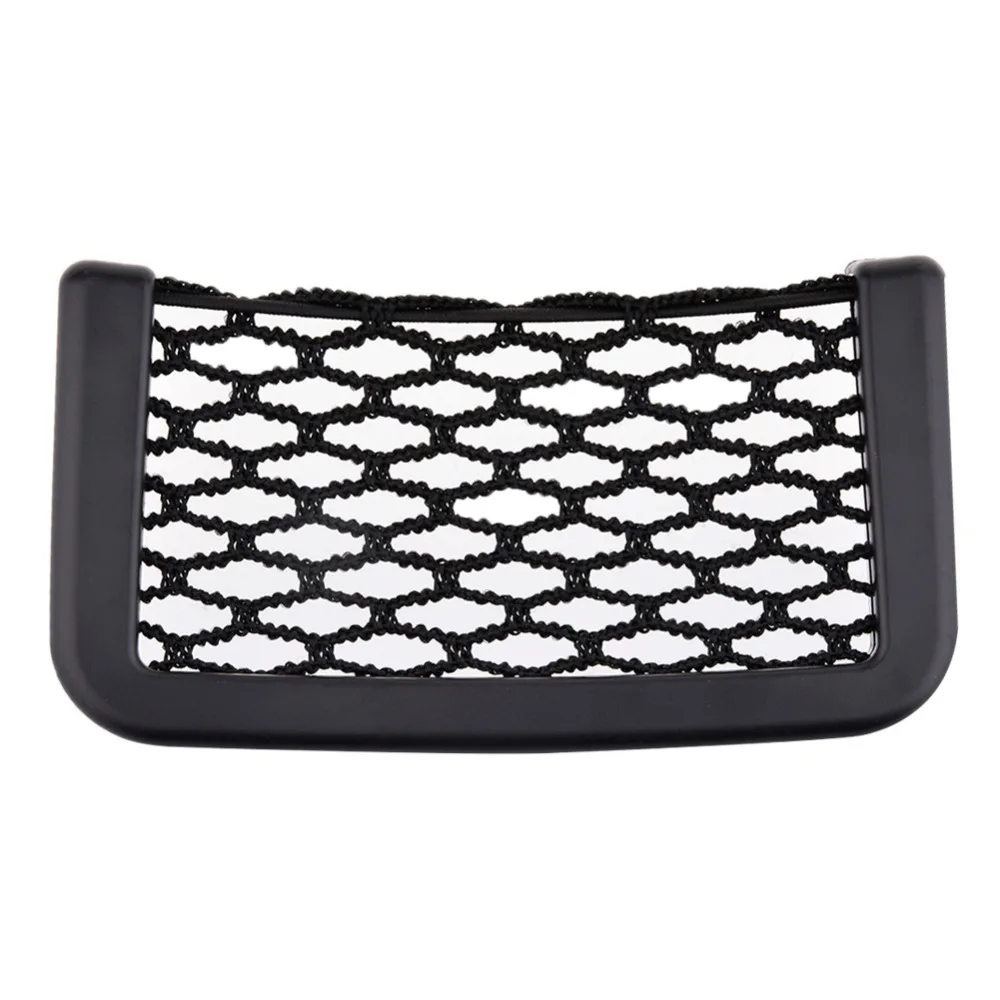 208cm 815cm universal net car seat side storage bag pocket organizer phone holder adhesive box auto accessories pouch free global shipping