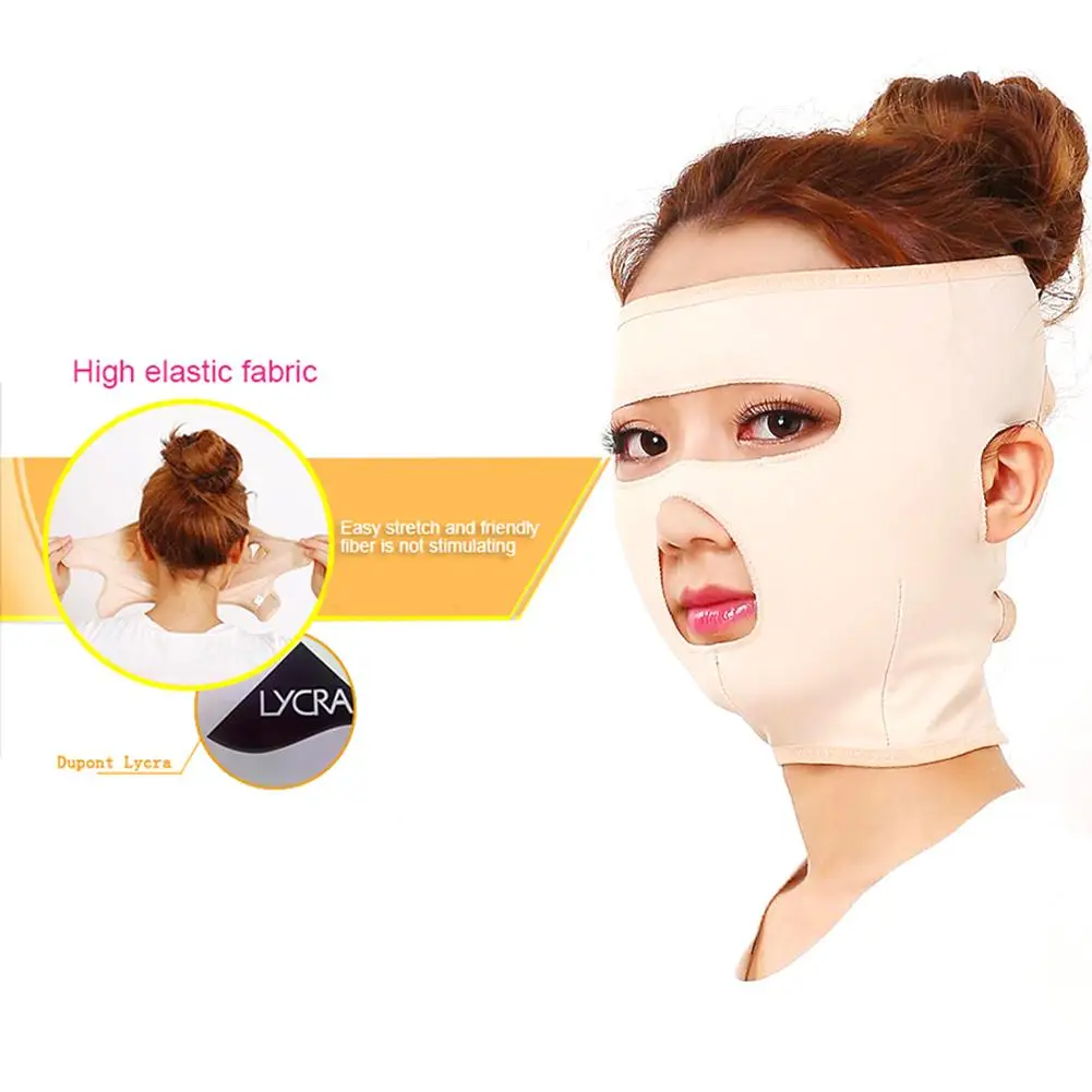 

Delicate Facial Thin Face Mask Slimming Bandage Skin Care Belt Shape And Lift Reduce Double Chin Face Mask Face Thining Band