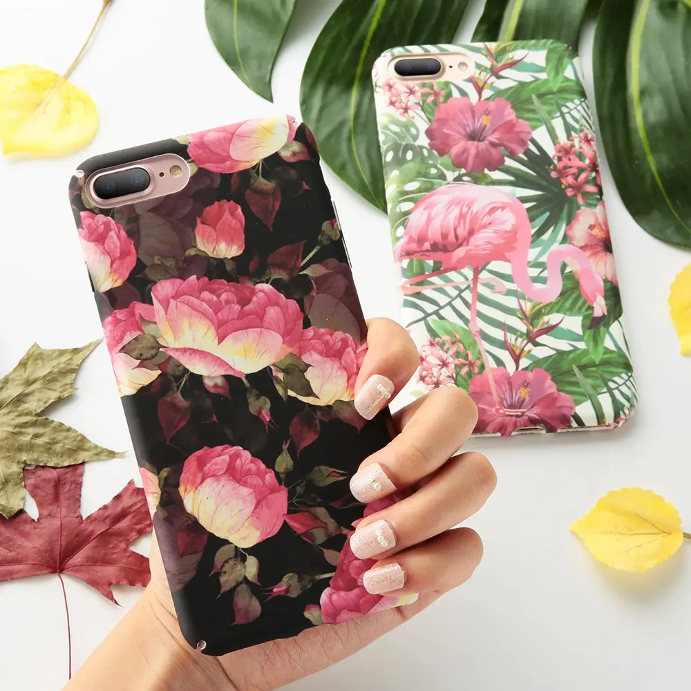 CASEIER художественный чехол с листьями для iPhone 7 6 6S 8 Plus X XR XS Max Жесткий Чехол 6s чехлы