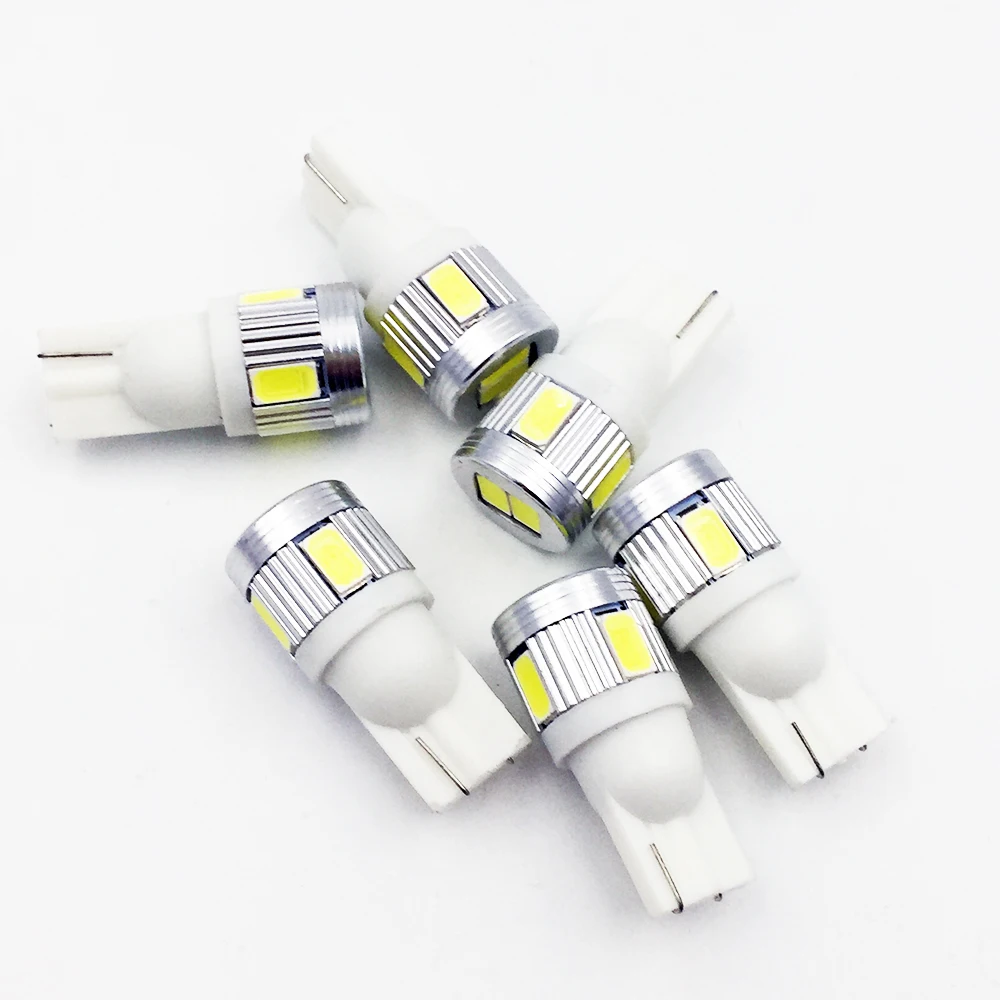 YSY 30X автомобиля 501 T10 6smd 5630 5730 W5W Автомобильный светодиодный интерьер инструмент