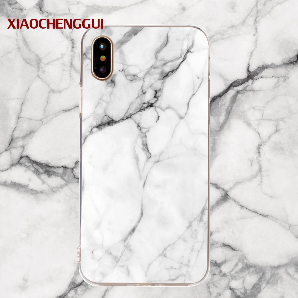 Мраморный чехол для телефона iPhone 6 5 5S глянцевый мягкий силиконовый 7 7Plus 8 6sPlus x