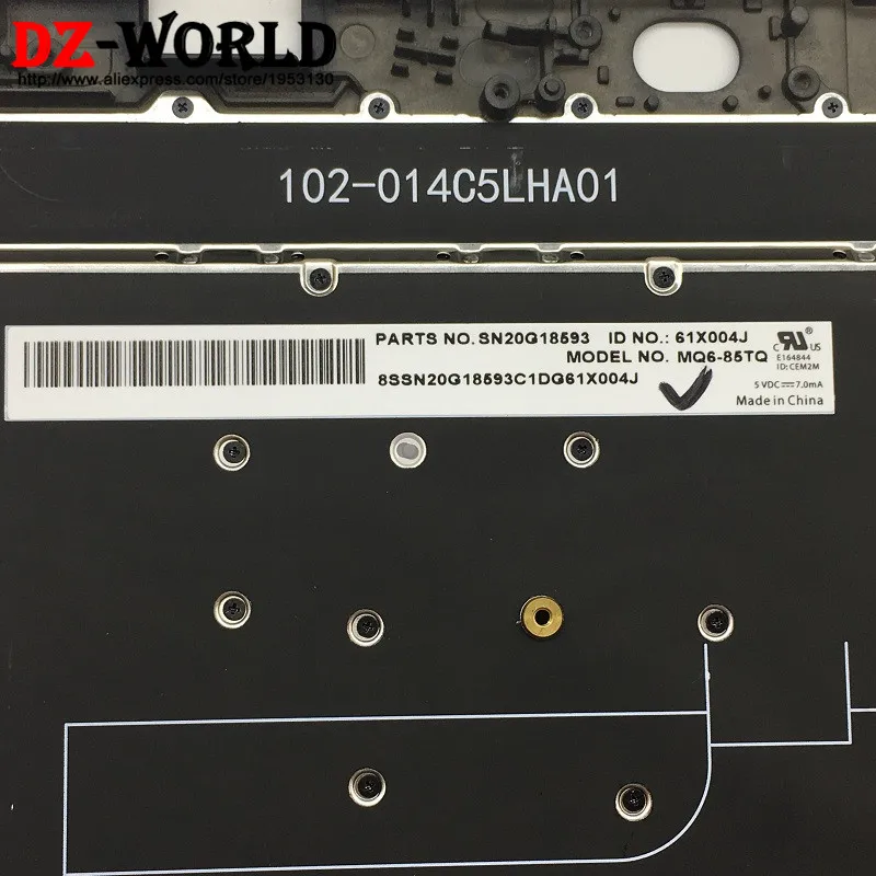 

TR New/Orig for Thinkpad X1 Carbon Gen 3rd 20BS 20BT Turkish Backlit Keyboard with Palmrest Touchpad 00HN973 00HT328 SN20G18593