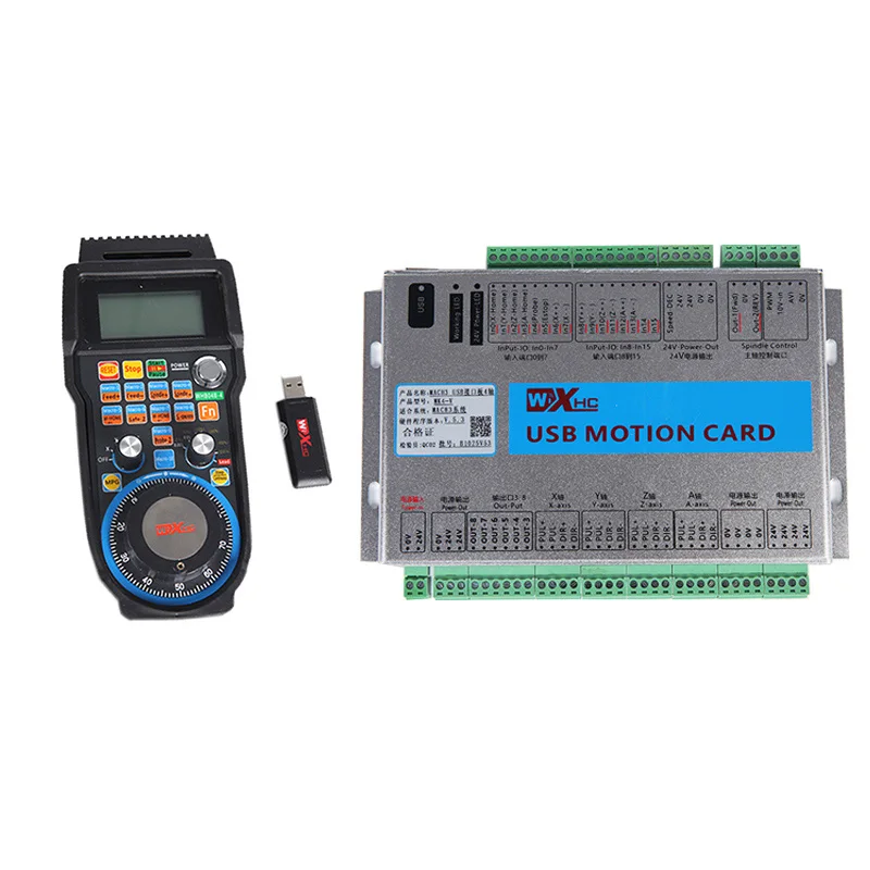 WHB04B 4 + MK4 V XHC Axis Wireless USB MACH3 MPG и осевая карта управления движением mach3 для станка с