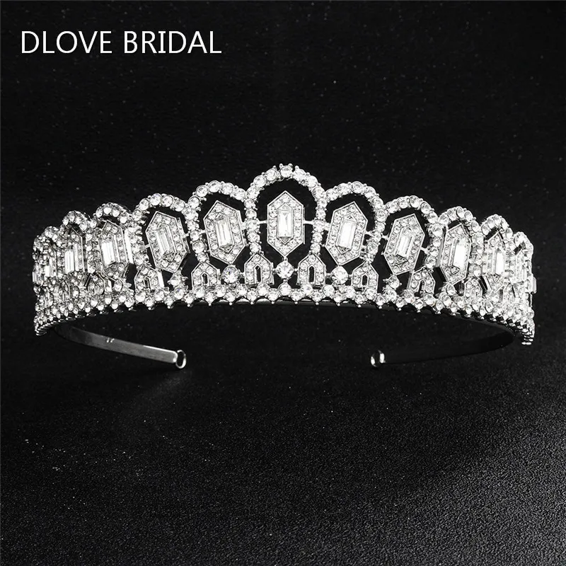 

Новый стиль Королевский свадебный аксессуар для волос Корона со стразами Свадебная вечеринка головной убор королева принцесса тиара