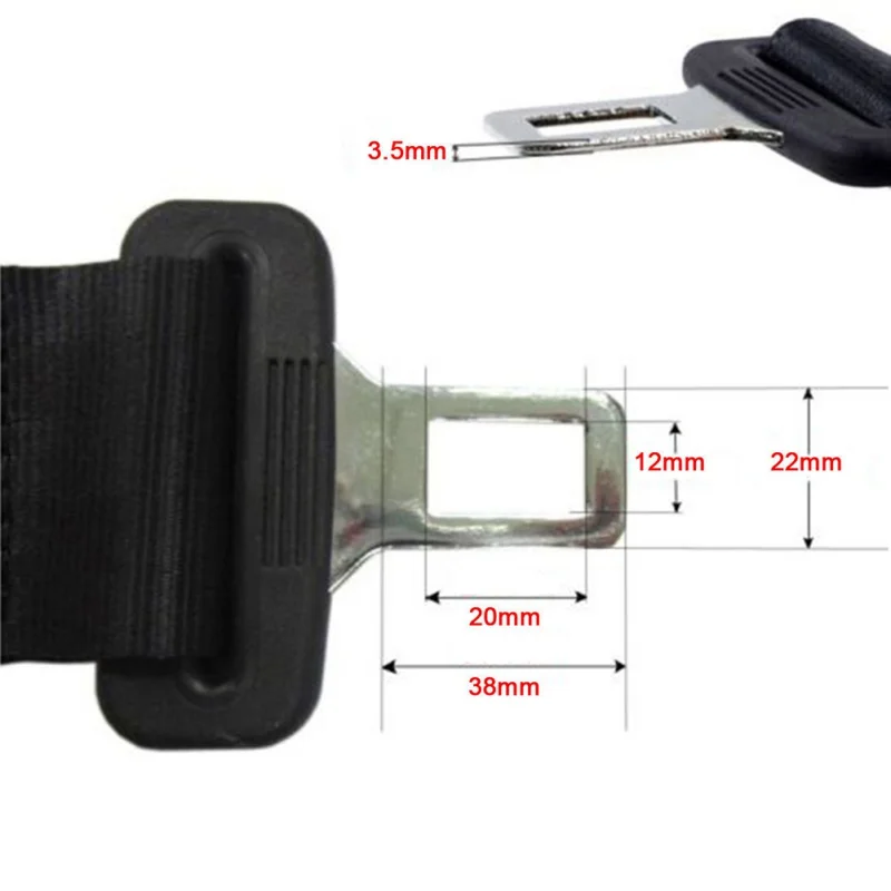

36cm 14\" Universal Car Seat Belt Seatbelt Extender Extension Safety 7/8\" Clip Buckle Strap Pregnant Seat Belts