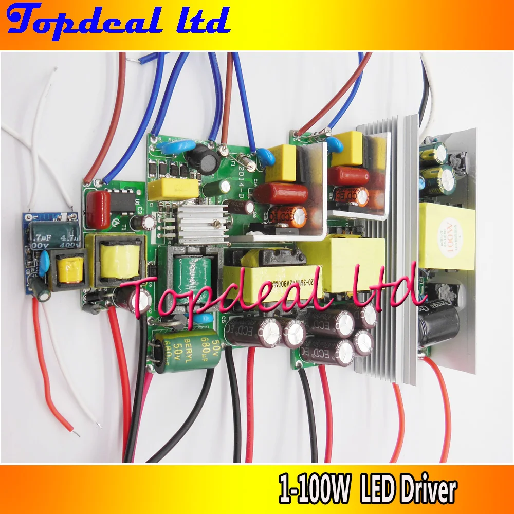 Светодиодный драйвер высокой мощности 1 Вт 3 10 20 30 50 100 300 3000ма 85 265 в светильник
