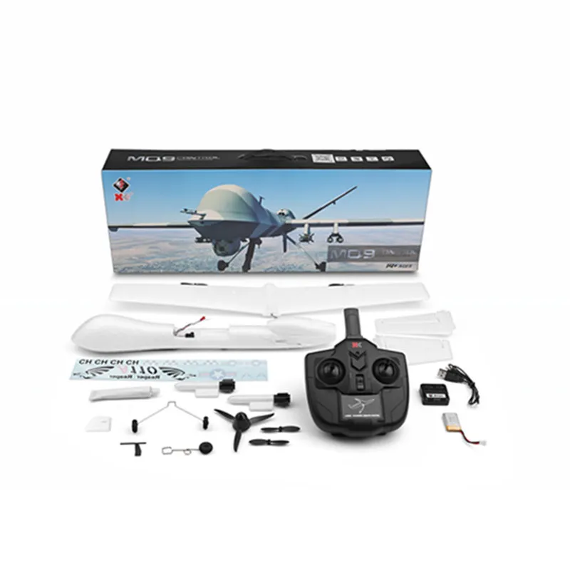 XK A110 Хищник MQ 9 EPP 565 мм Winspan 2 4G 3CH DIY RC Самолет RTF Встроенный гироскоп пульт