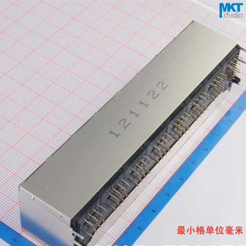 2 шт образец 2x8 Порты 59 серии стека Со шнуровкой Женская RJ45 сети Ethernet LAN гнездо