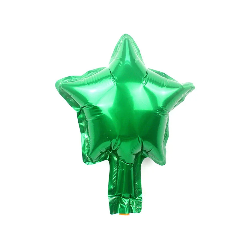 5inch green 20 шт./лот 5 дюймов звезда воздушный шар разноцветный " маленькая милая звезда воздушный шар из фольги для украшения дня рождения свадебные принадлежности - Цвет: 5inch green
