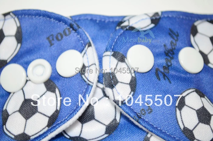 Синий футбол печатные многоразовые подгузники детские + 1 шт. вставить FT55a