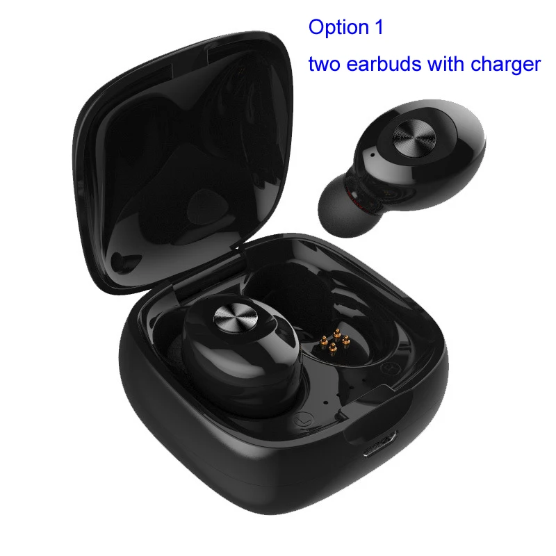 Two earbuds black Bluetooth 5,0 наушники YITEK XG12, стерео Беспроводные Наушники Hi звук спортивные наушники с микрофоном для телефона - Цвет: Two earbuds black