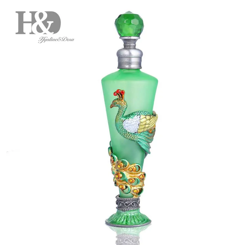 H & D 35 мл Оловянная Фигурка павлина флакон для духов тонкий ароматизированный