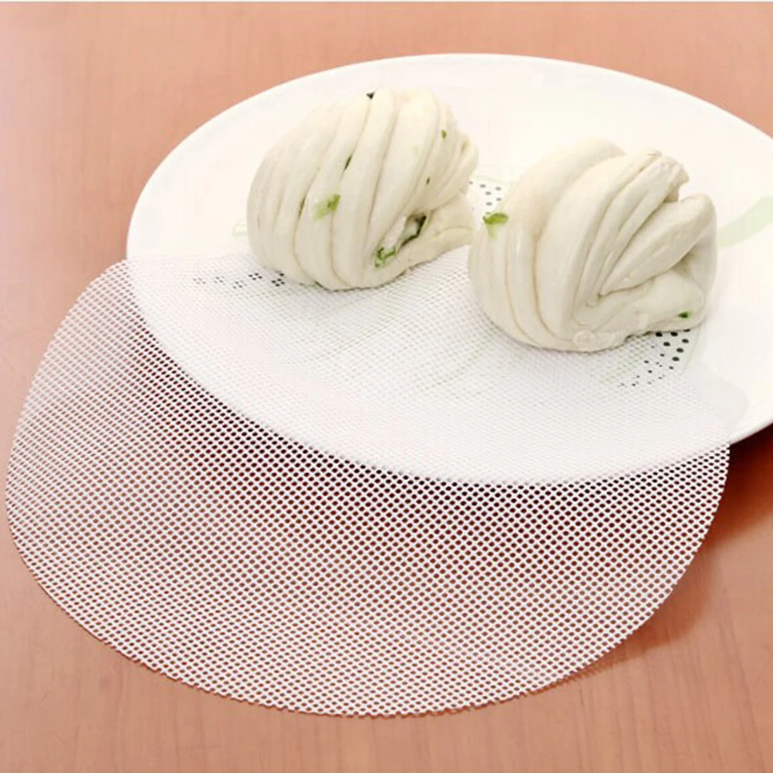 

Practical Silicone Steamer Non-Stick Pad Round Dumplings Mat Steamed Buns Baking Pastry Dim Sum Mesh Home Kitchen Cooking Tools