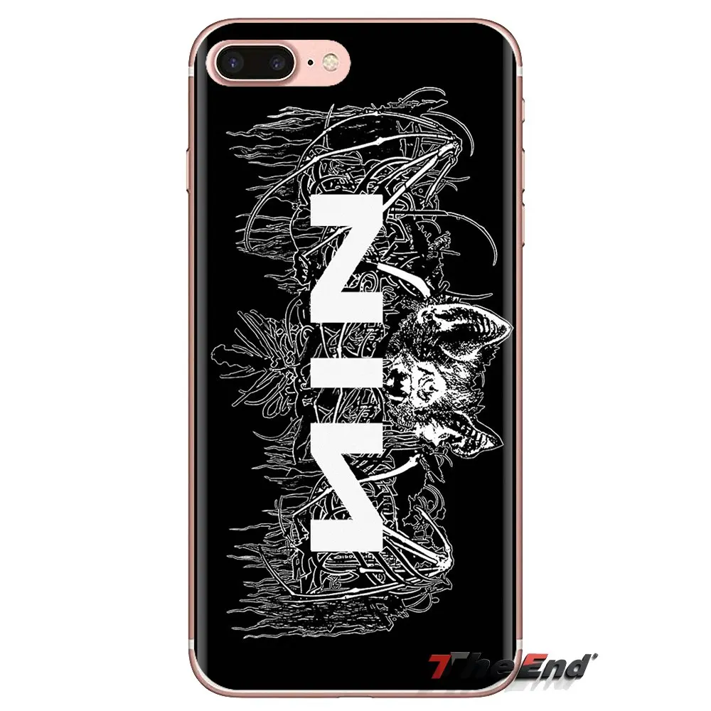 Nine Inch Nails Band Логотип постер для Sony Xperia Z Z1 Z2 Z3 Z5 compact M2 M4 M5 C4 E3 T3 XA Huawei Mate 7 8 Y3II мягкий