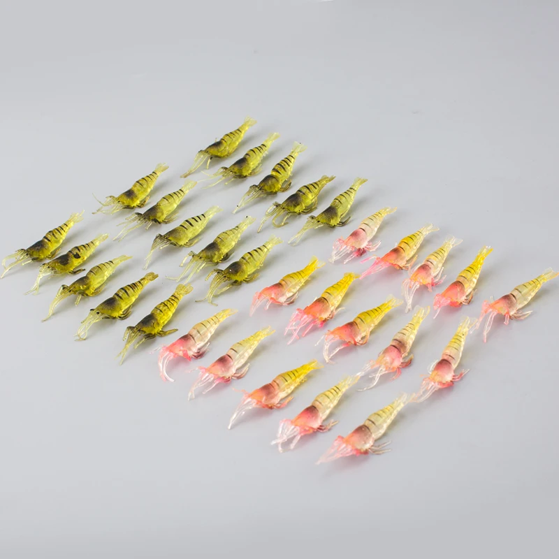 Мягкая рыболовная приманка легкая креветка Рыбная блесна супер 4 5 см 1 г 30