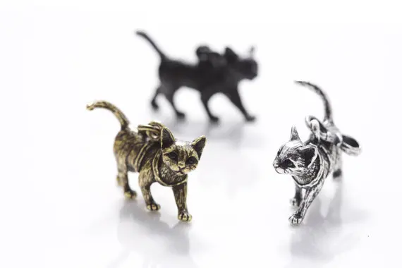 3D винтажное ожерелье в виде кота уникальное античное ювелирное изделие