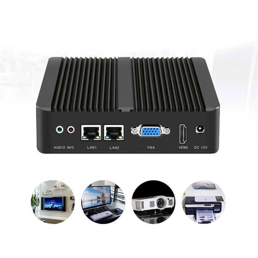 Billig N3918SD1 Mini Host CPU Win7/Win8/Win10/Linux High Definition Desktop-Computer Host 1920*1080p HTPC Computer Mini Host 12V
