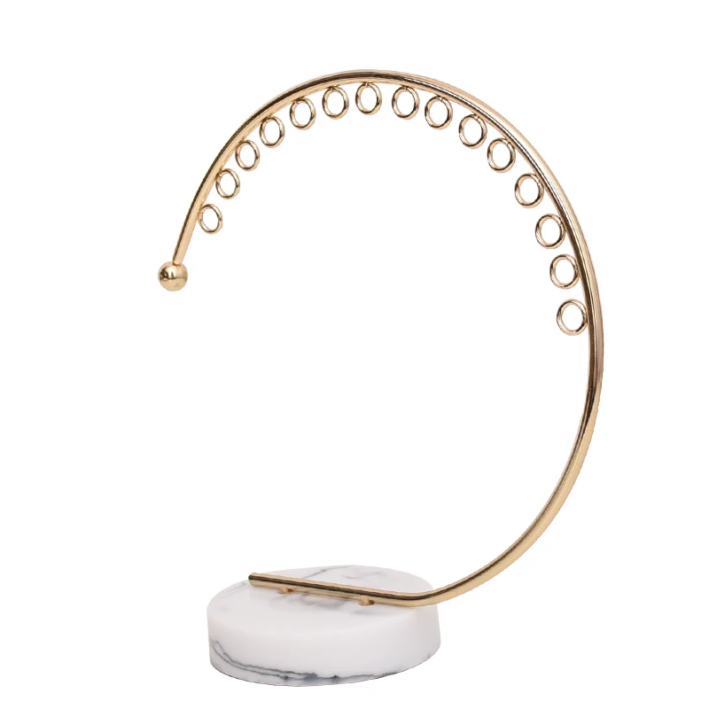 

Moon Shape Metal New Design Earrings Display Holder Earrings Display Frame Jewelry Display Holder