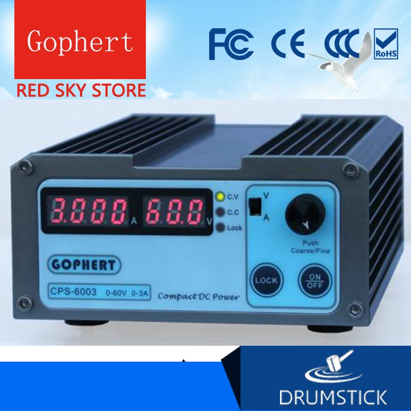 Gphert CPS 6003 DC импульсный источник питания одиночный Output0 60V 0 3A 180W Регулируемый|switch