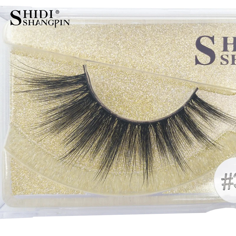 

SHIDISHANGPIN 1 Pair mink eyelashes hand made 1 box false eyelashes 3d mink lashes natural long 3d eyelash extension#31 32 33