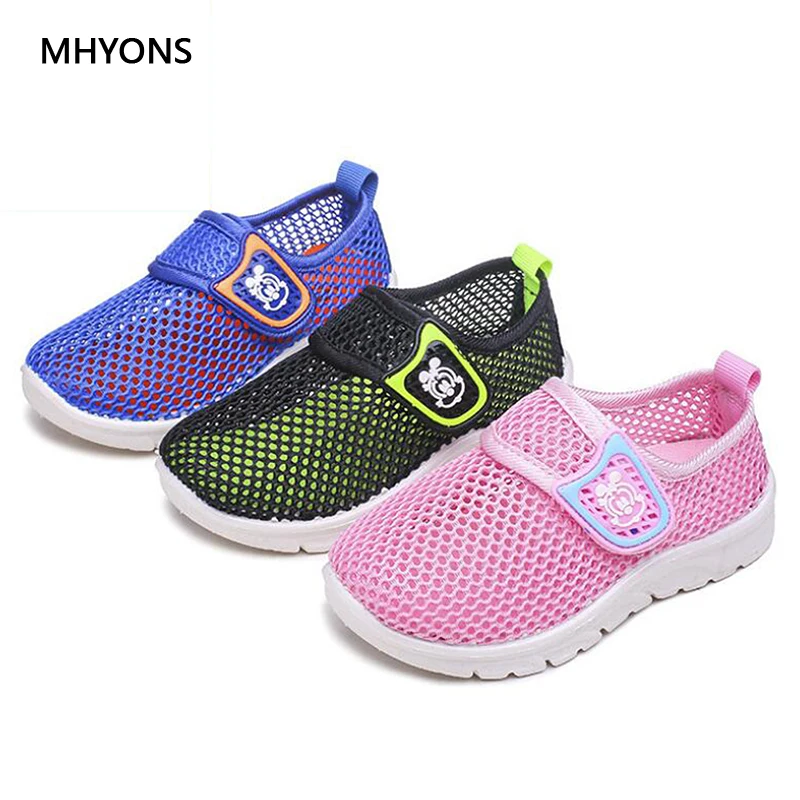 MHYONS/2019 модная детская одежда сандалии Обувь с дышащей сеткой разнопарая обувь