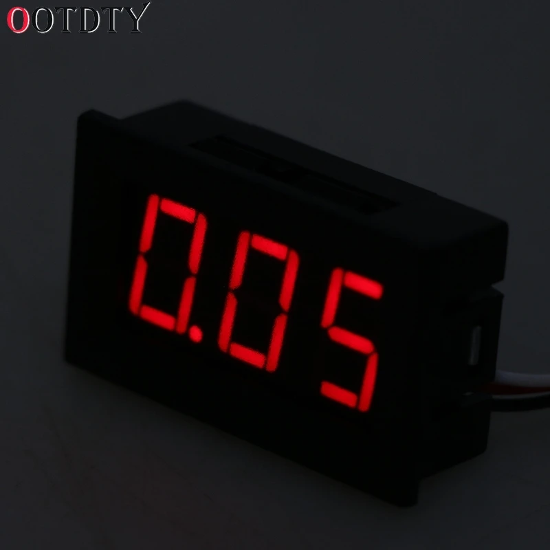 Мини вольтметр OOTDTY тестер цифровой напряжения батарея постоянного тока 0 30 в