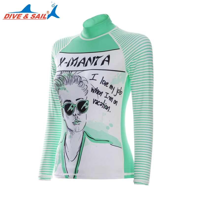 Новинка 2018 Солнцезащитная Женская одежда для дайвинга и парусного плавания в