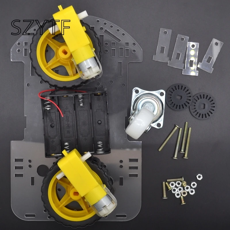 1 шт. новый мотор умный робот автомобильное шасси электронное производство DIY Kit